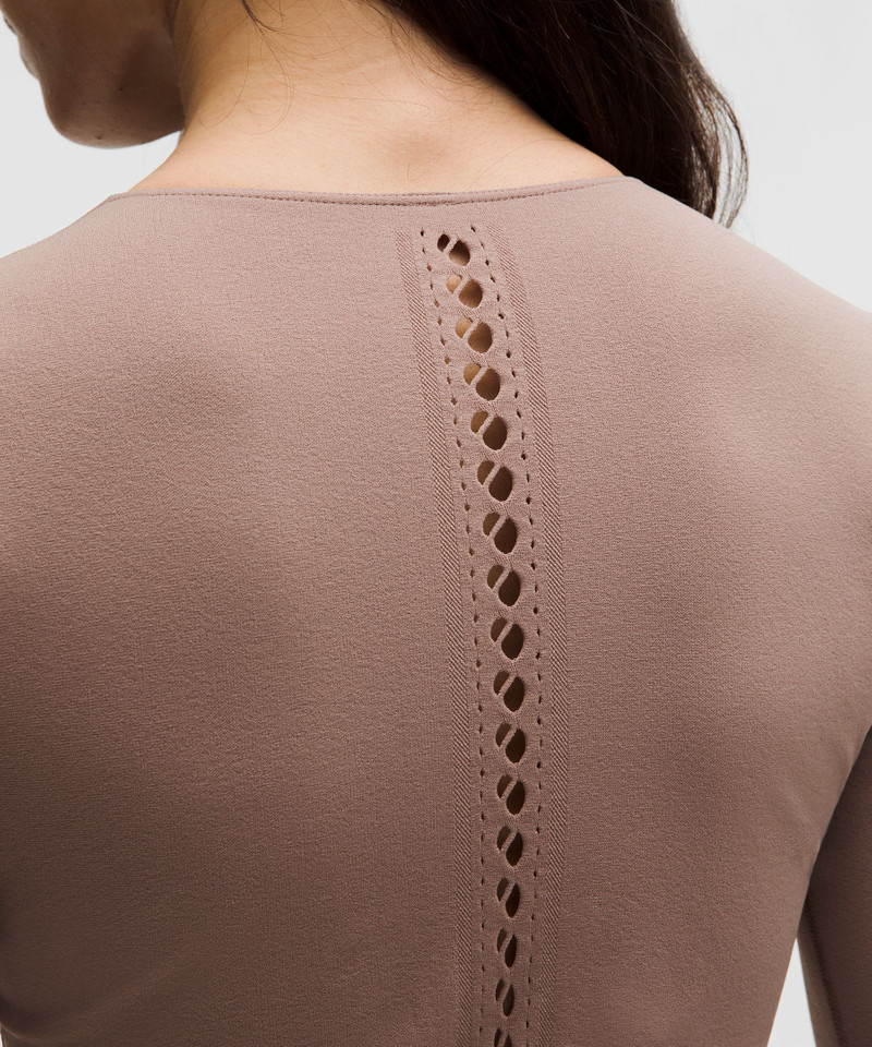 RevealKnit Eyelet Crewneck Long-Sleeve Shirt 5