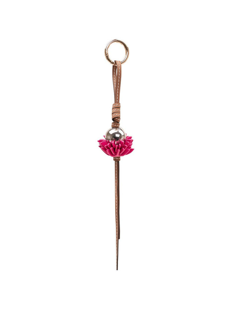 MICHAEL KORS flower burst leather charm outlook