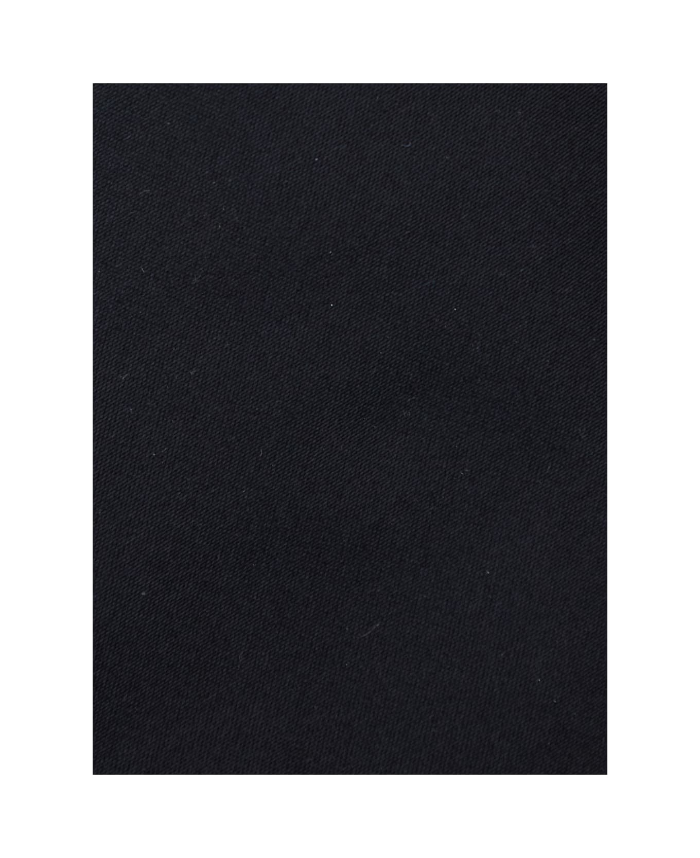 'martini' Black Tie With Pointed Tip In Silk Man - 3