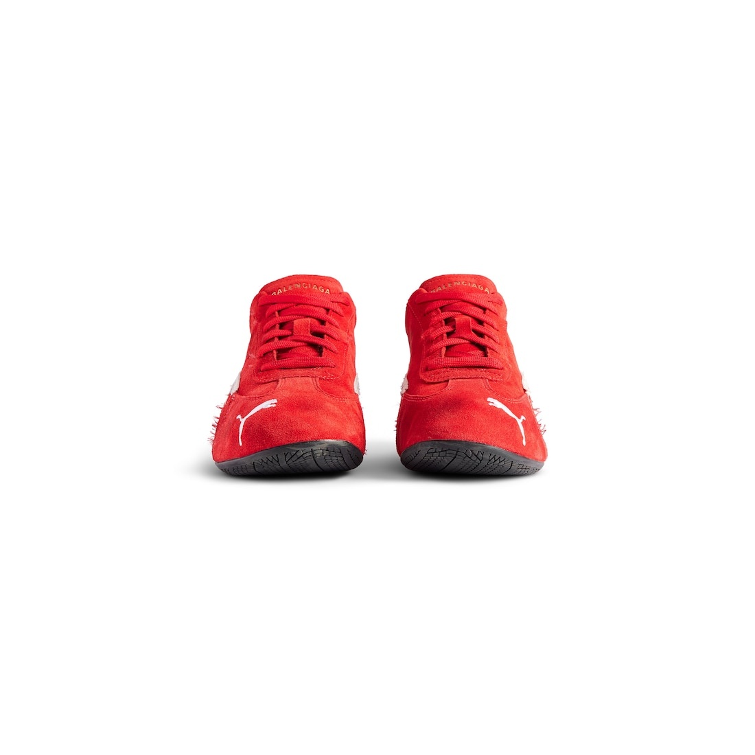 Speedcat Suede Balenciaga in Red/white/black - 3
