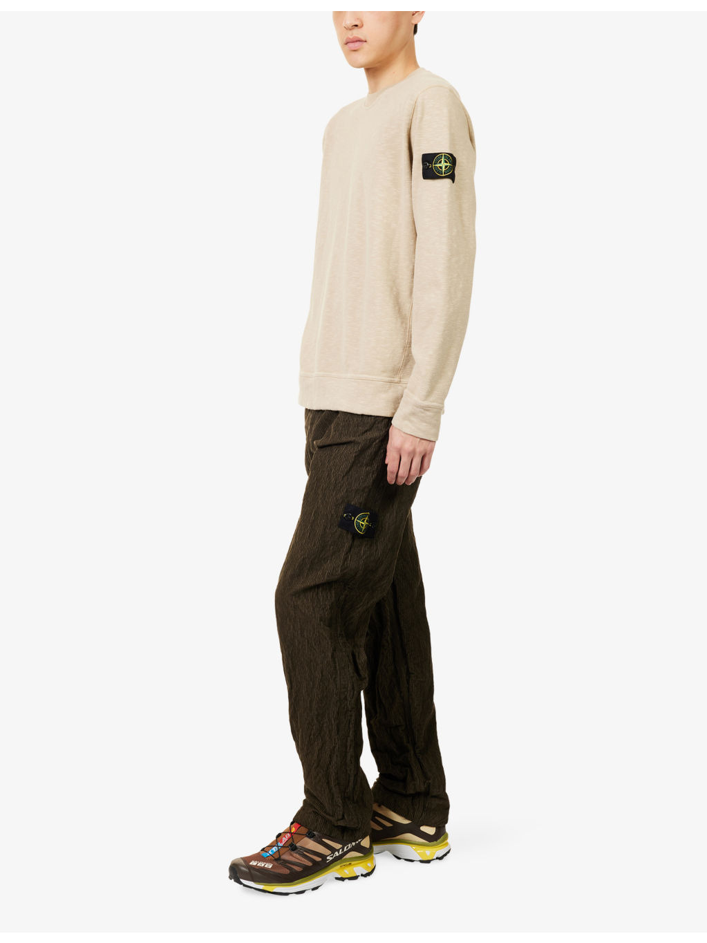 Vanise Logo-Patch Cotton-Jersey Sweatshirt - 2