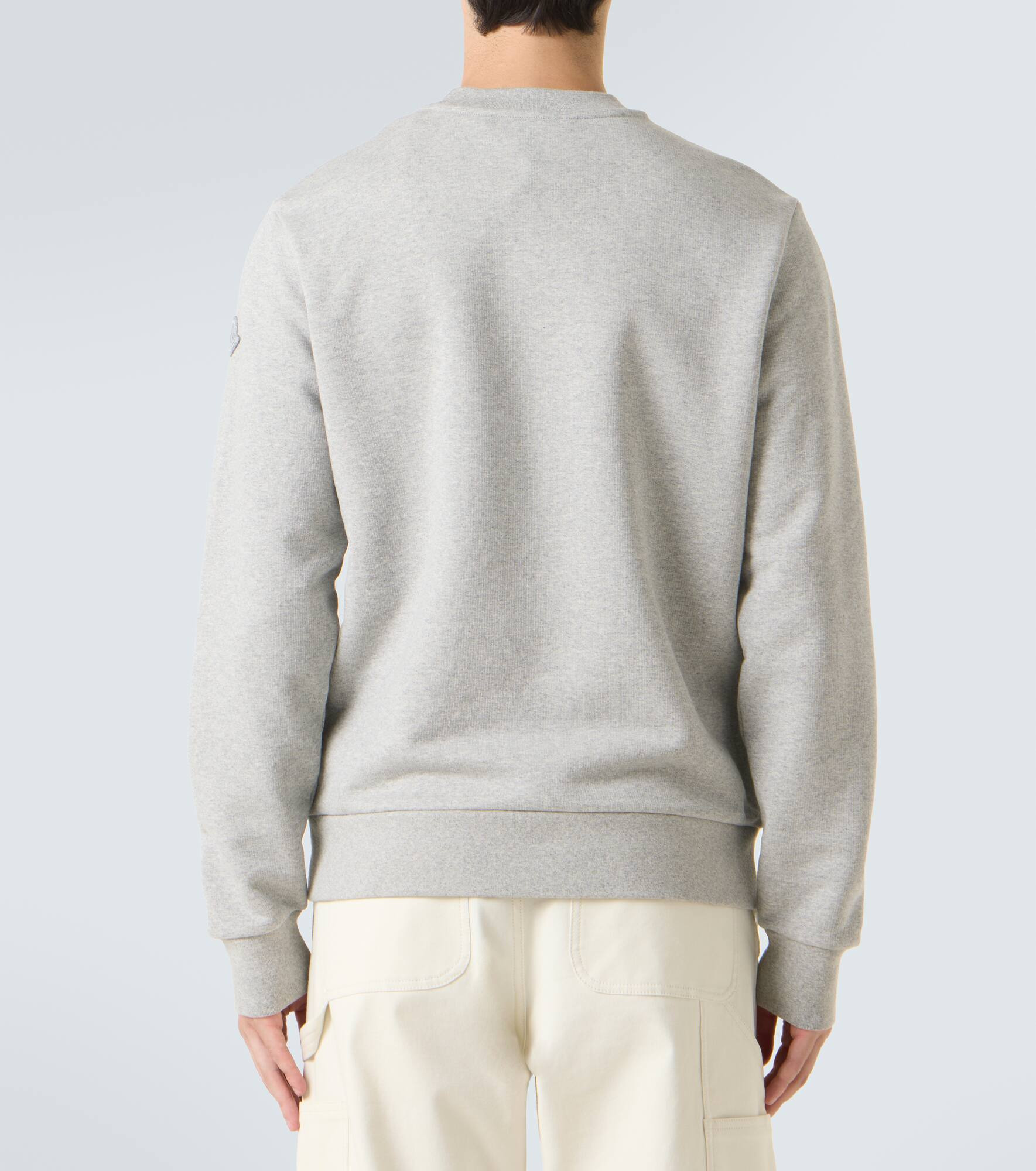 Patch-appliqué cotton fleece sweatshirt - 4