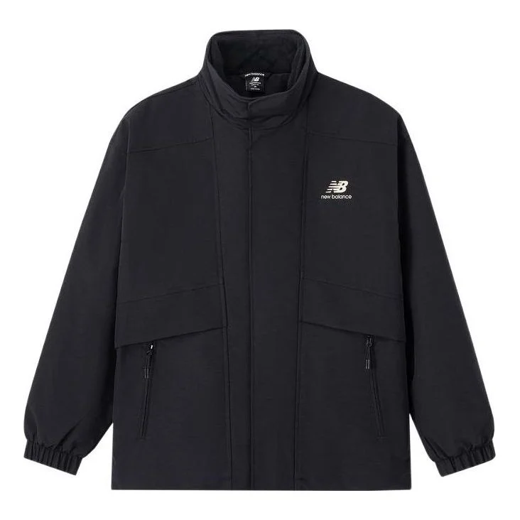 New Balance Logo Print Sport Jacket 'Black' AMJ31305-BK - 1
