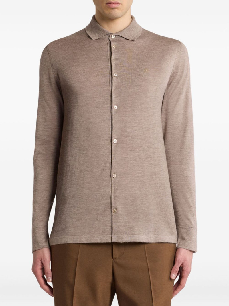 Etro embroidered cashmere silk cardigan outlook