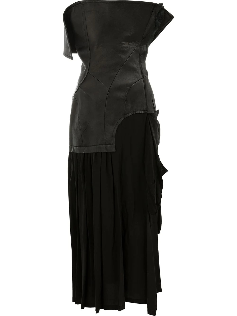 lambskin and silk dress - 1