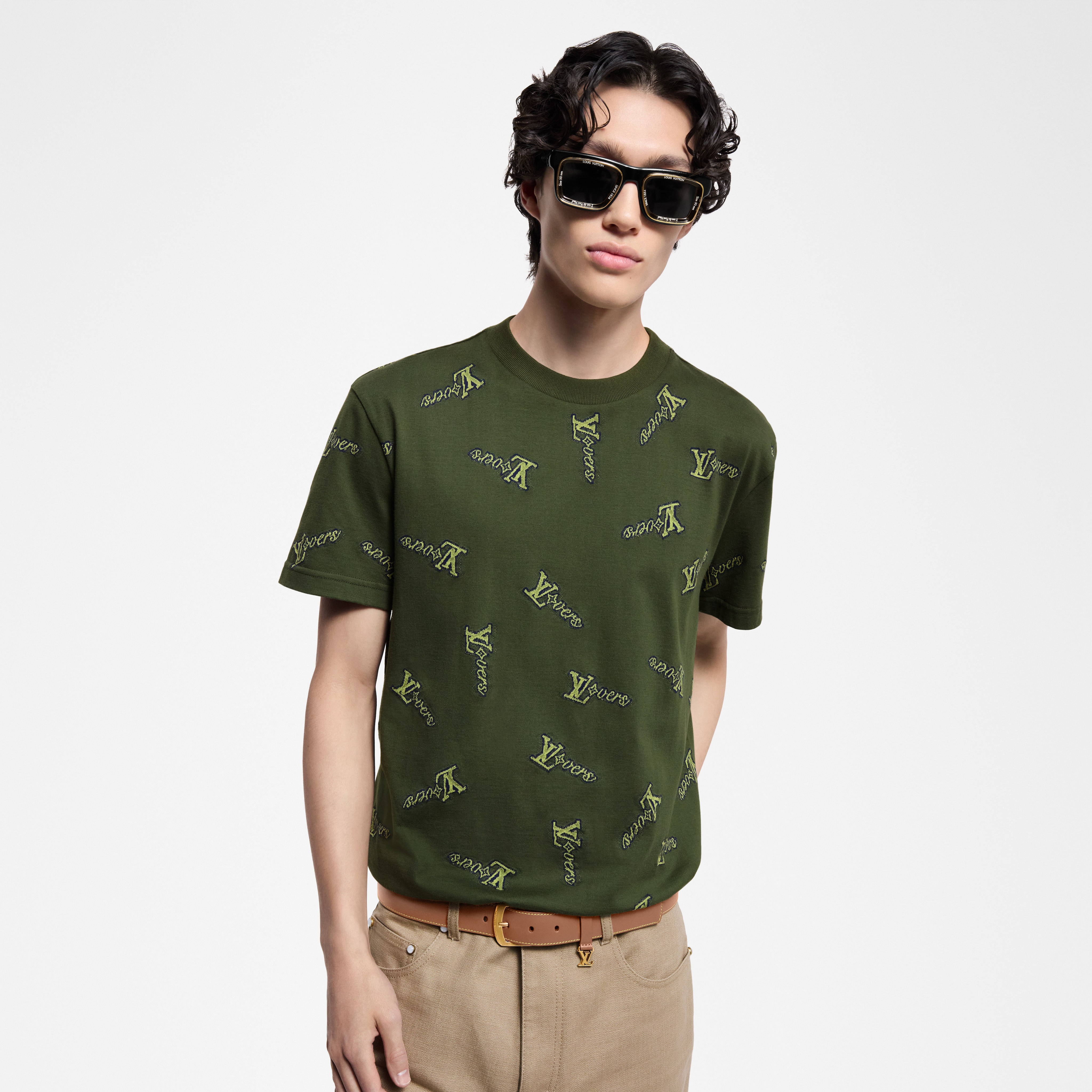 Jacquard Cotton T-Shirt - 2