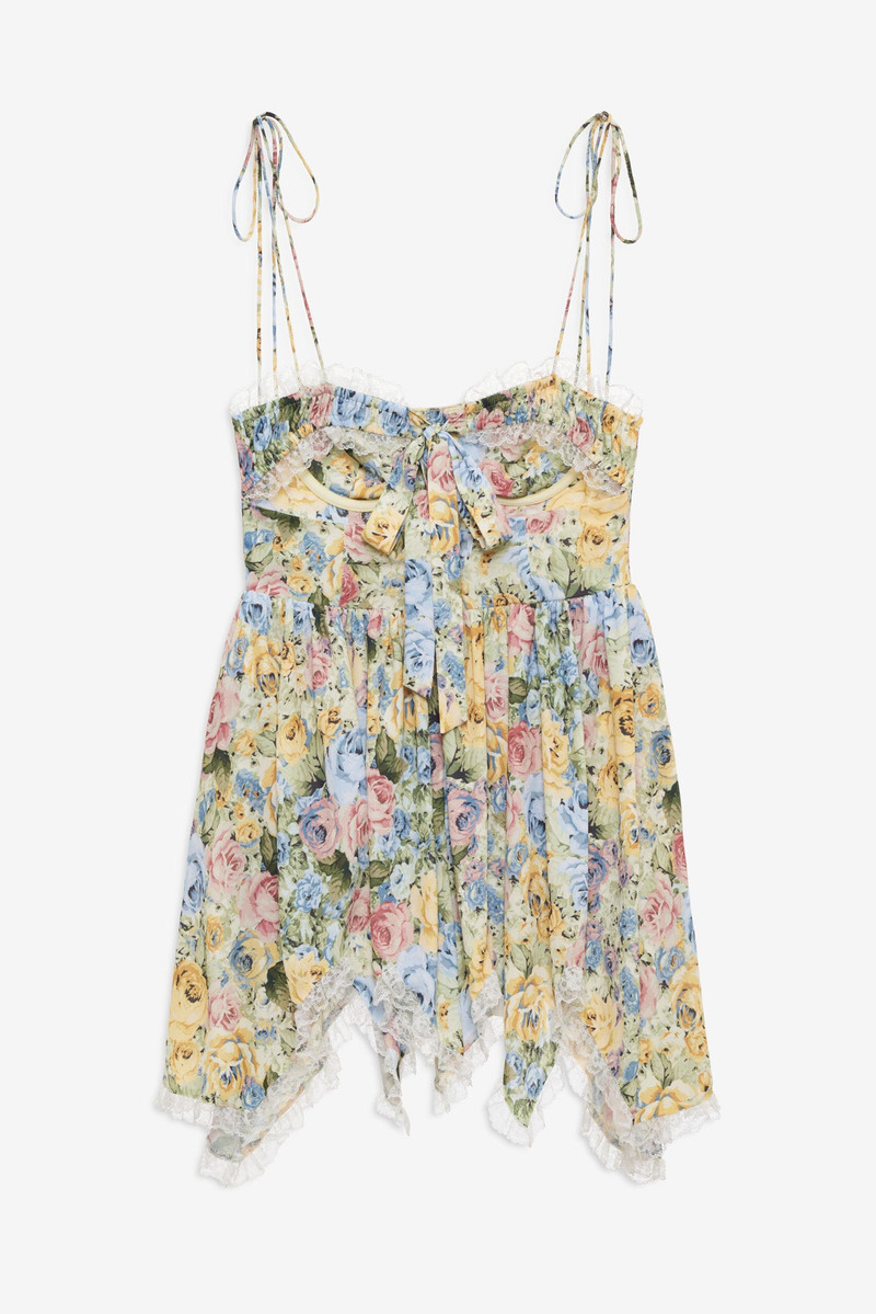 For Love & Lemons Elea Asymmetrical Mini Dress outlook