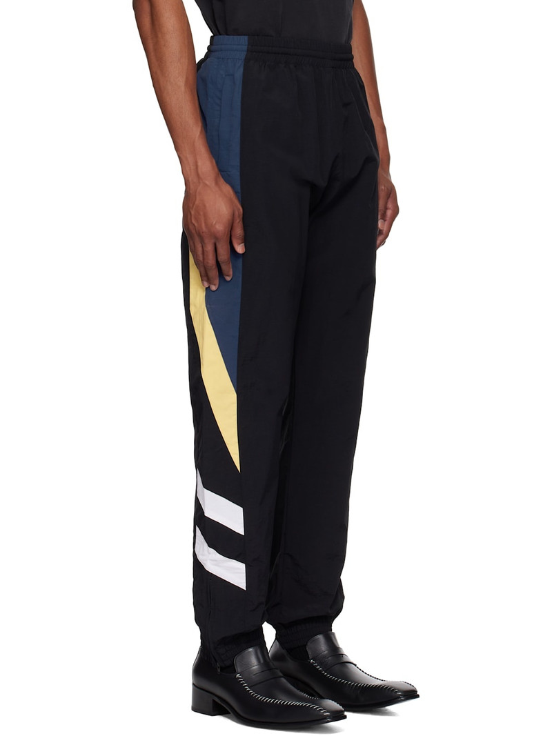 Black & Yellow Paneled Track Pants 2