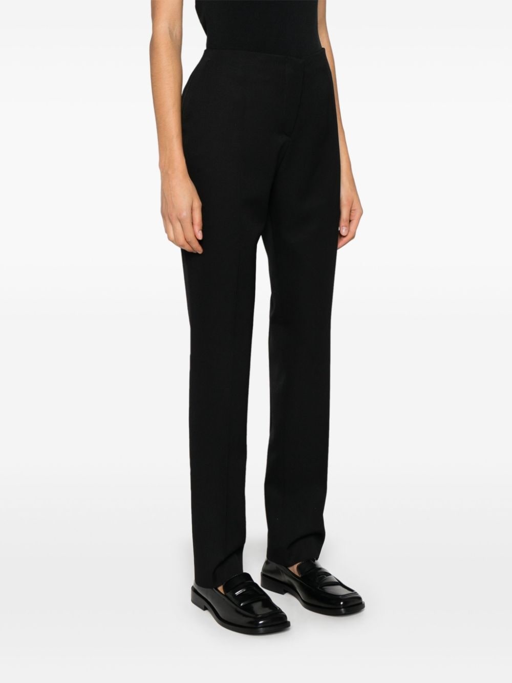 slim-cut tailored trousers - 3