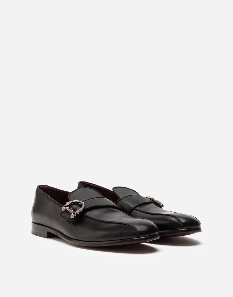 Calfskin loafers with DG logo - 2