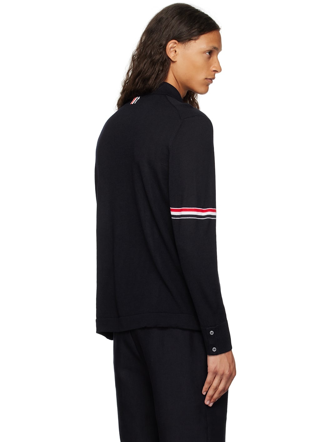 Navy Armband Cardigan - 3