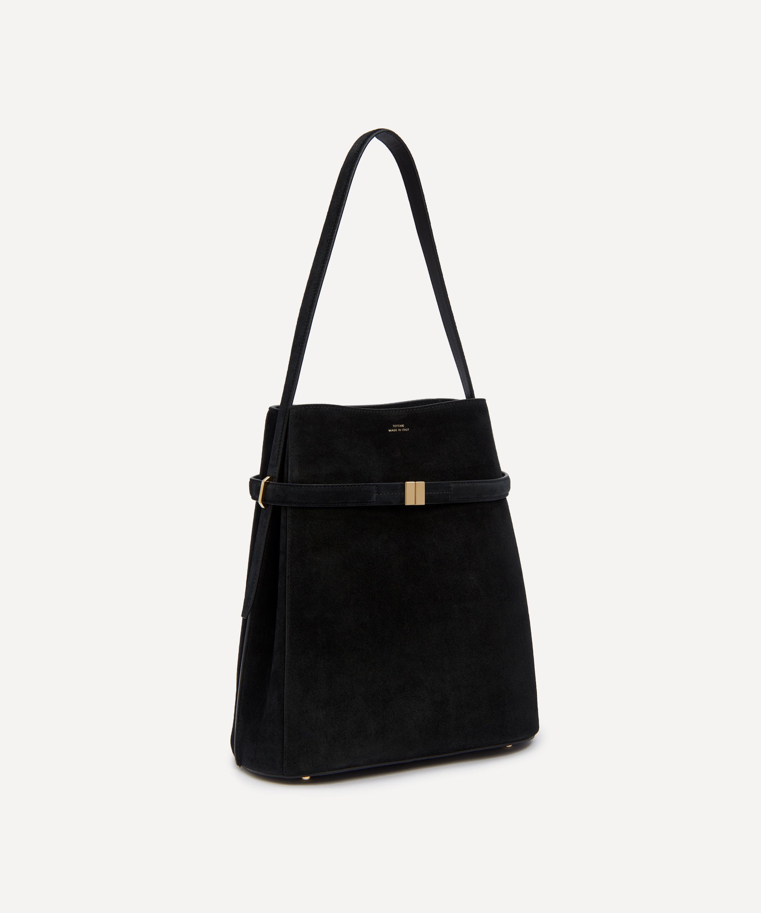 Belted Suede Bucket Bag - 3