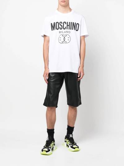 Moschino logo-print organic cotton T-shirt outlook