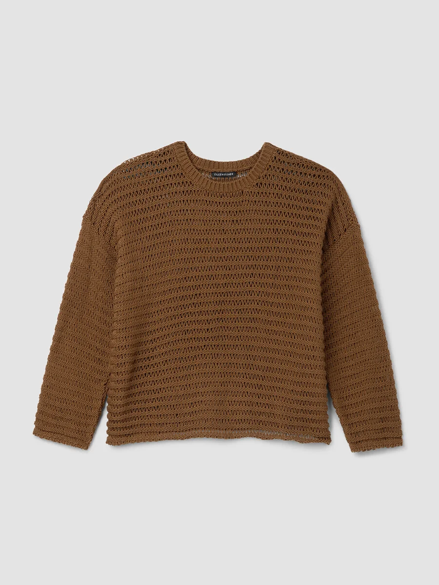 Peruvian Organic Cotton Cord Crew Neck Top - 1