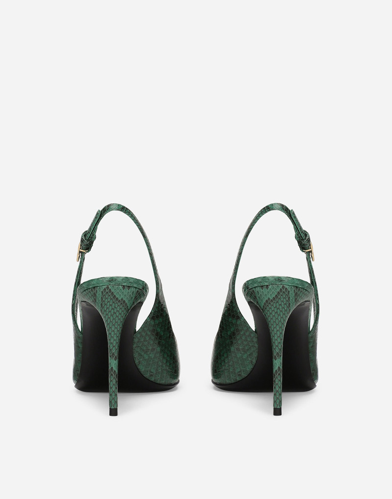 Dolce & Gabbana Python skin slingbacks outlook