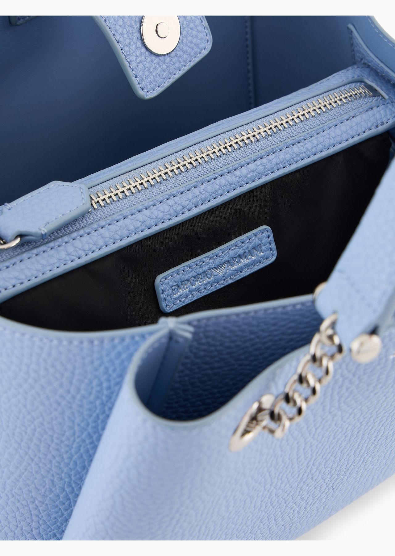 Palmellato leather-effect handbag with eagle charm - 7