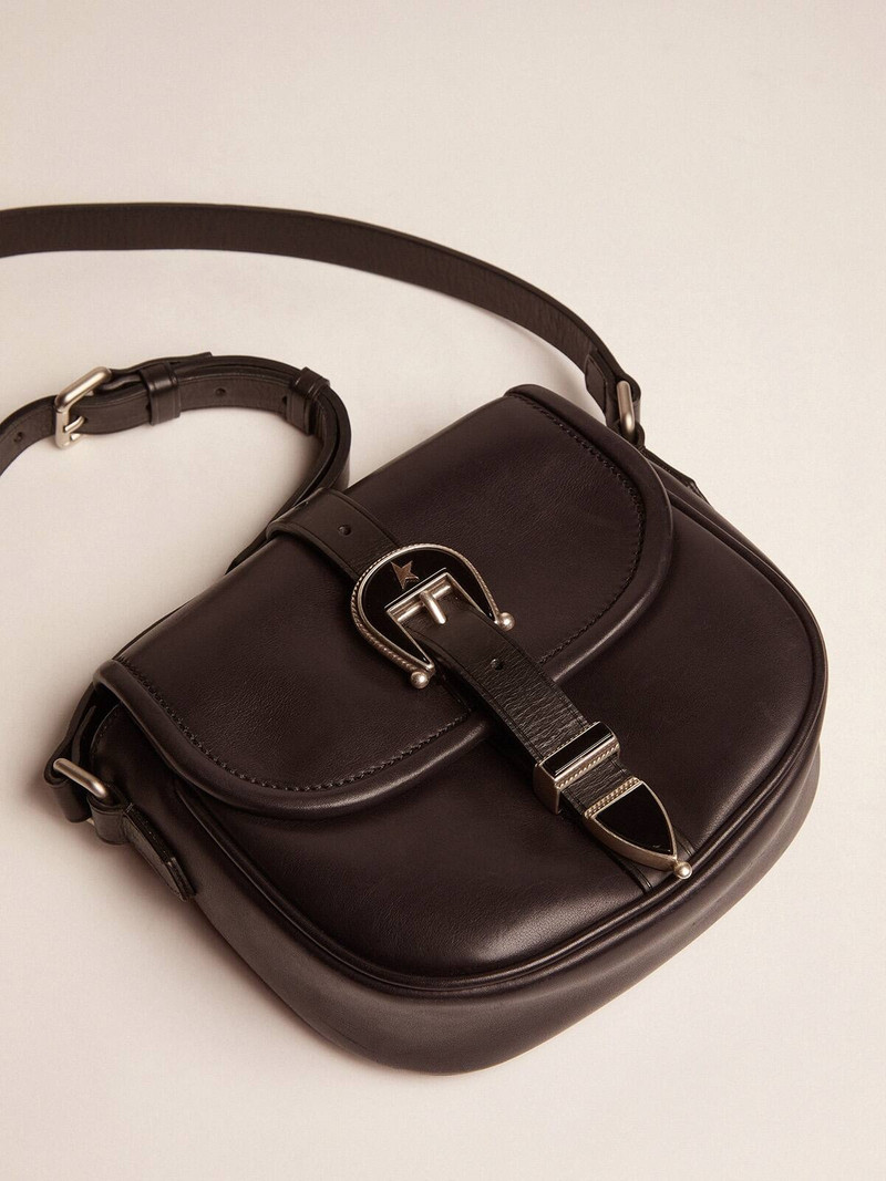 Women's small Rodeo Bag in black leather 5