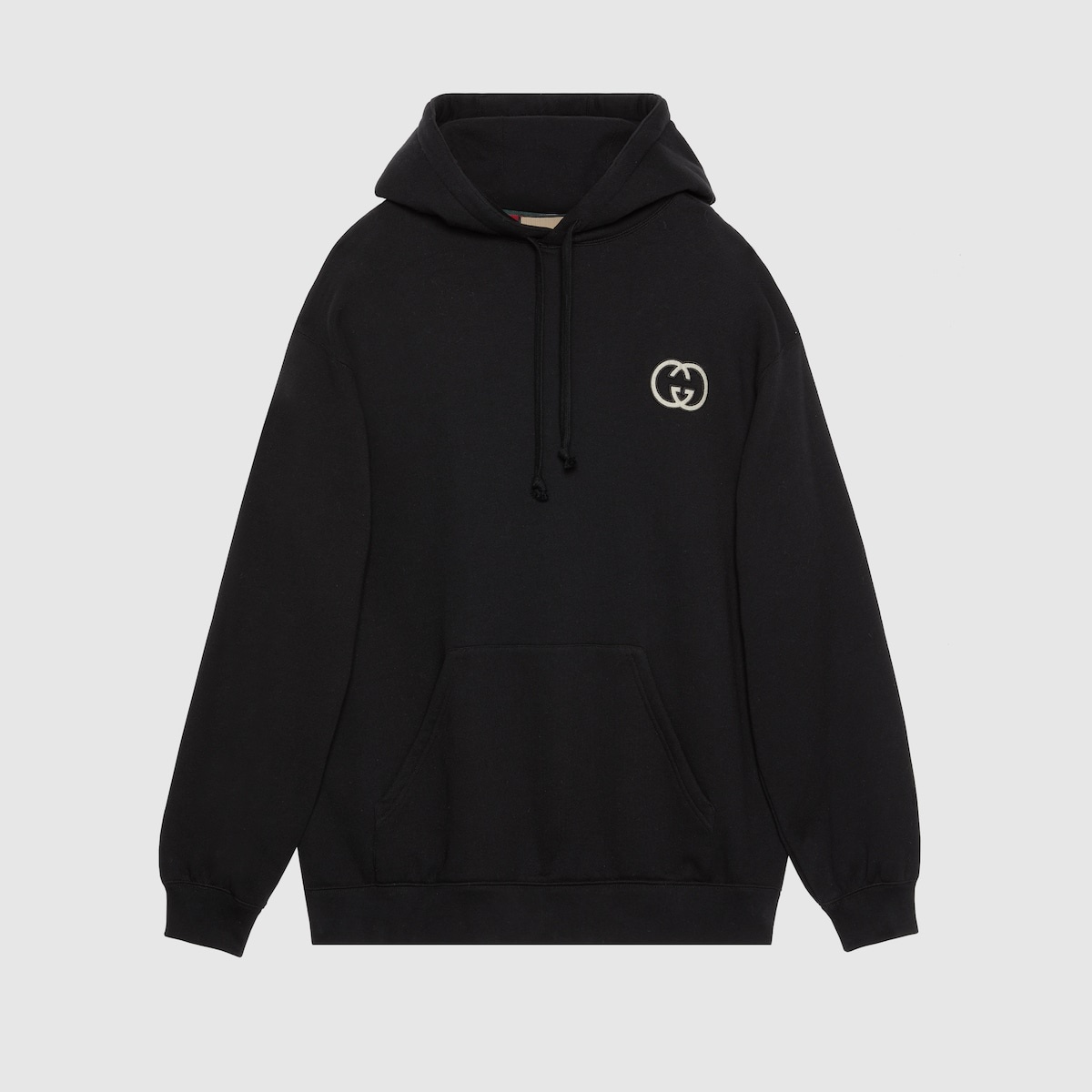 Cotton jersey hooded sweatshirt