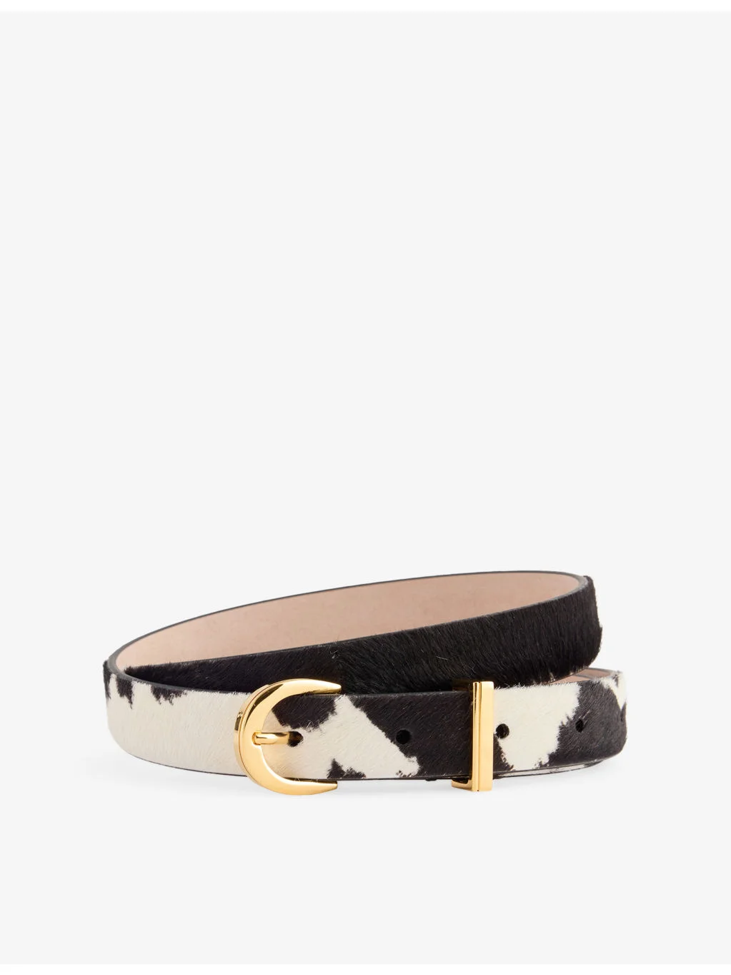 Luna Pony Hair-Leather Belt - 1