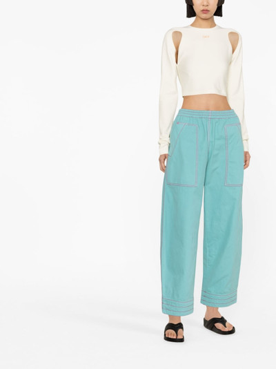 Palm Angels wide-leg trousers outlook