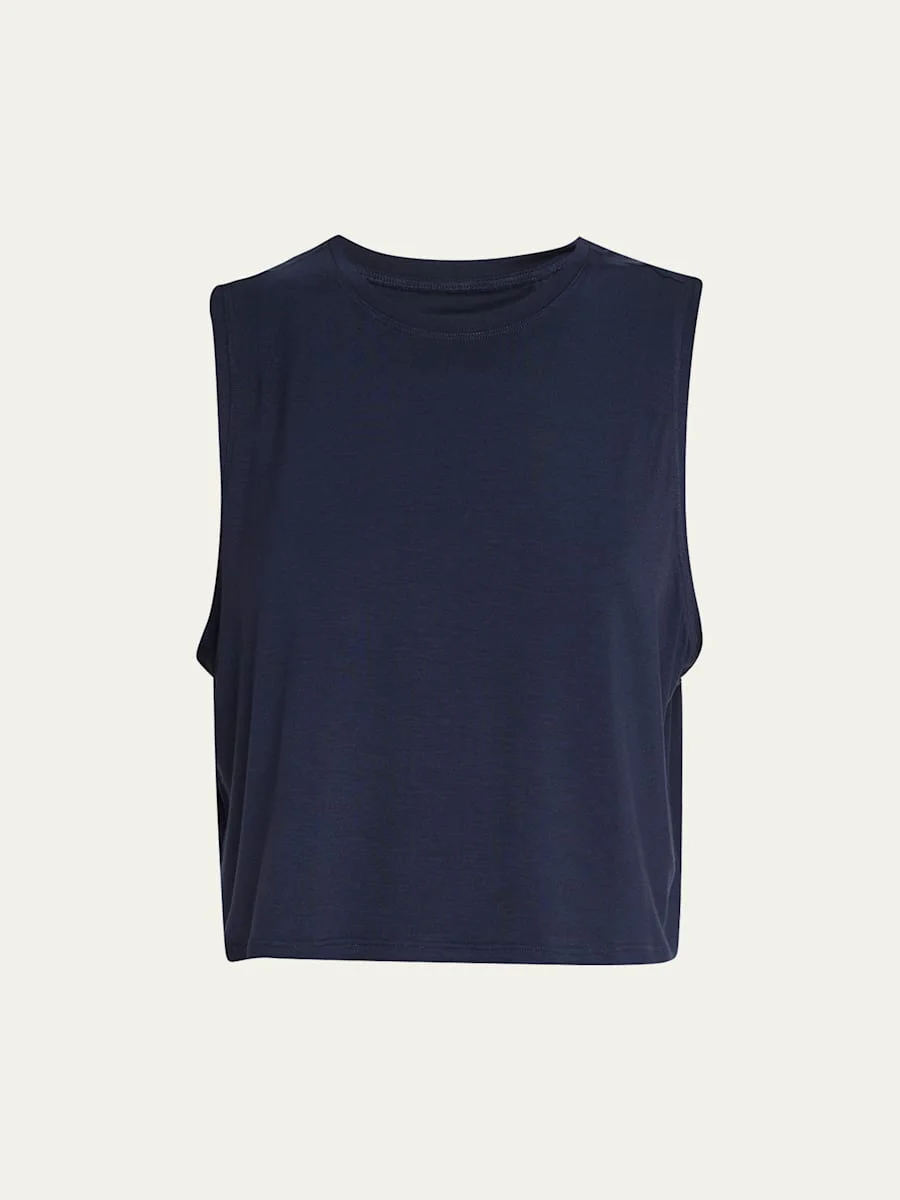 Sienna Cropped Jersey Tank - 1