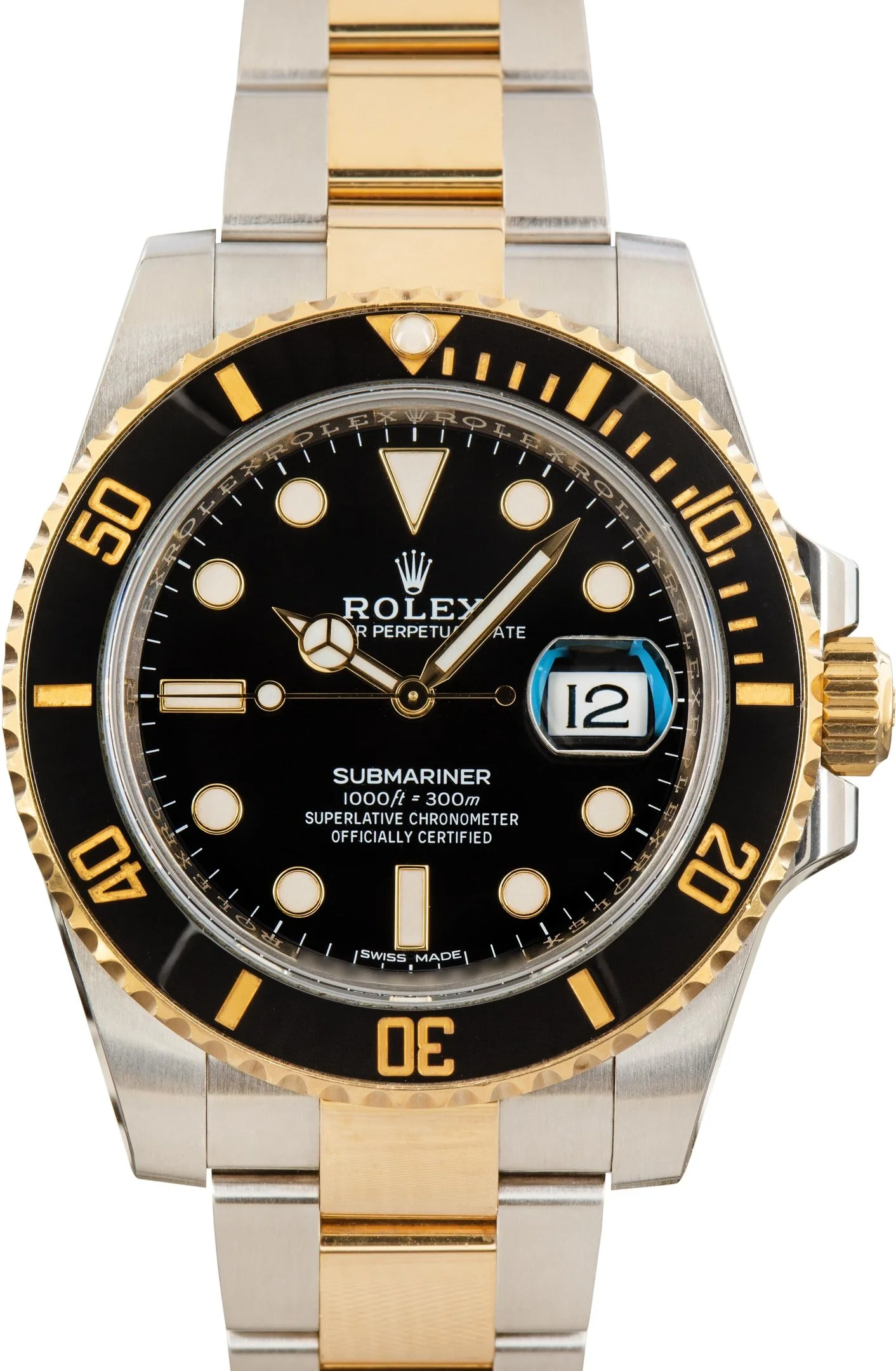 Rolex Submariner Two Tone 116613 Black Dial - 1
