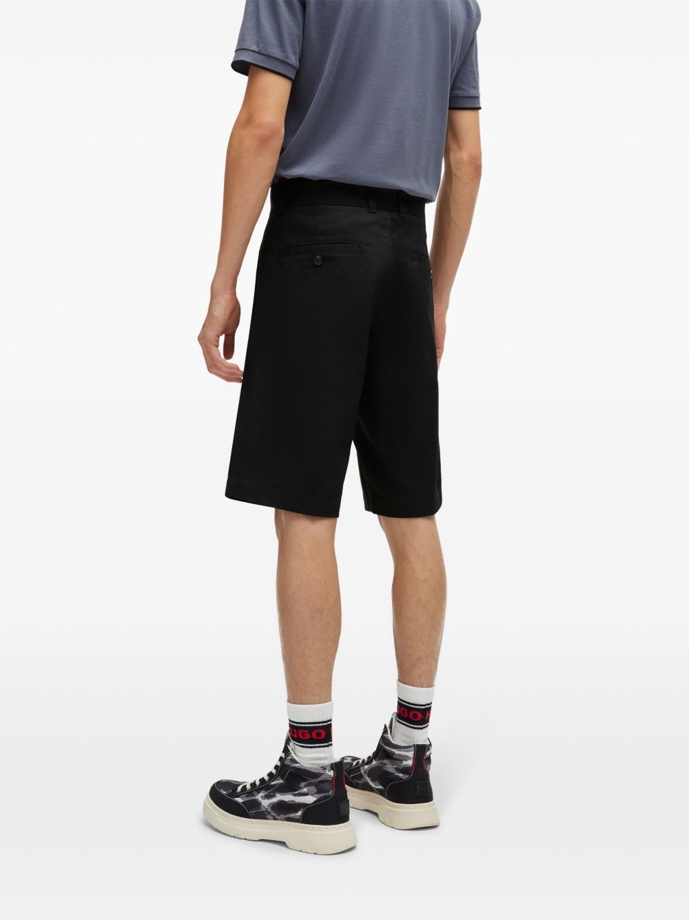 mid-rise chino shorts - 4