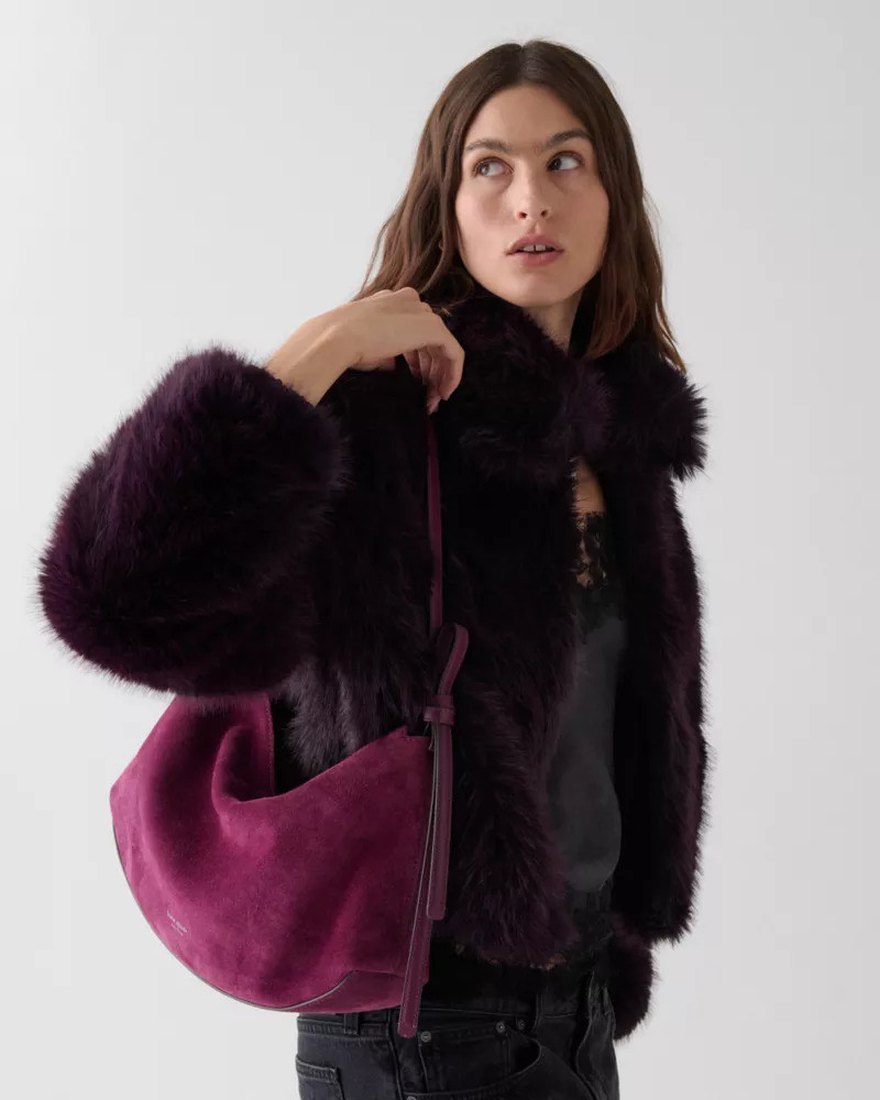 kate spade Loop Suede Large Shoulder Bag outlook