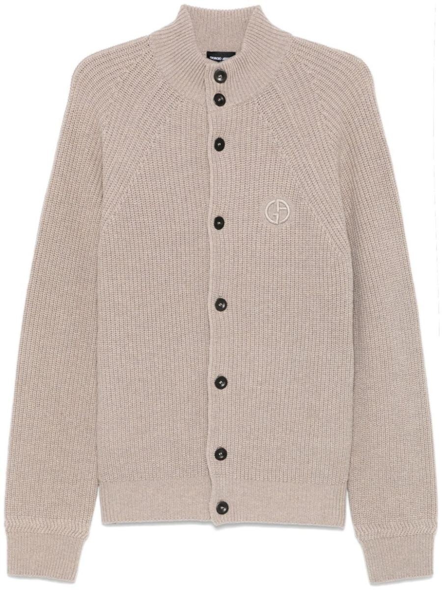 Giorgio Armani Ribbed Knit Cardigan Clothing - 1