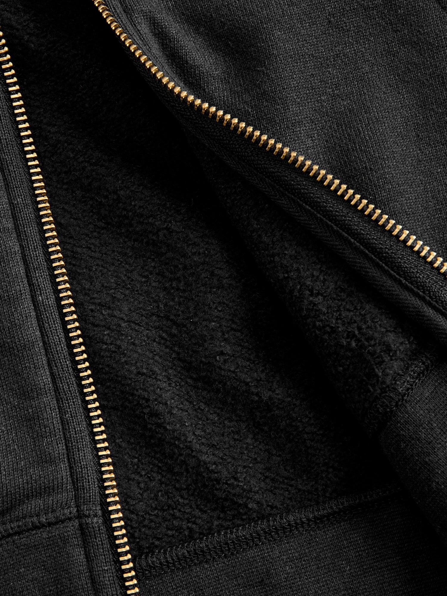 Court Zip Hoodie C/WS in Black - 7