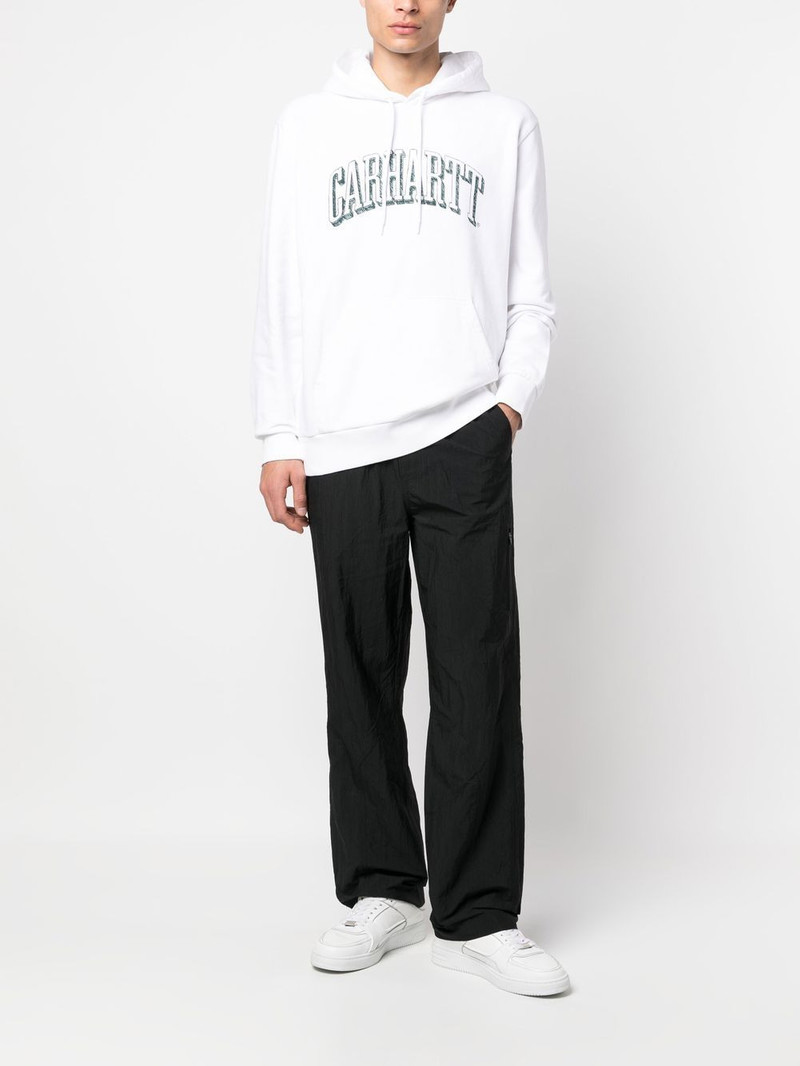 Carhartt WIP logo print drawstring hoodie outlook