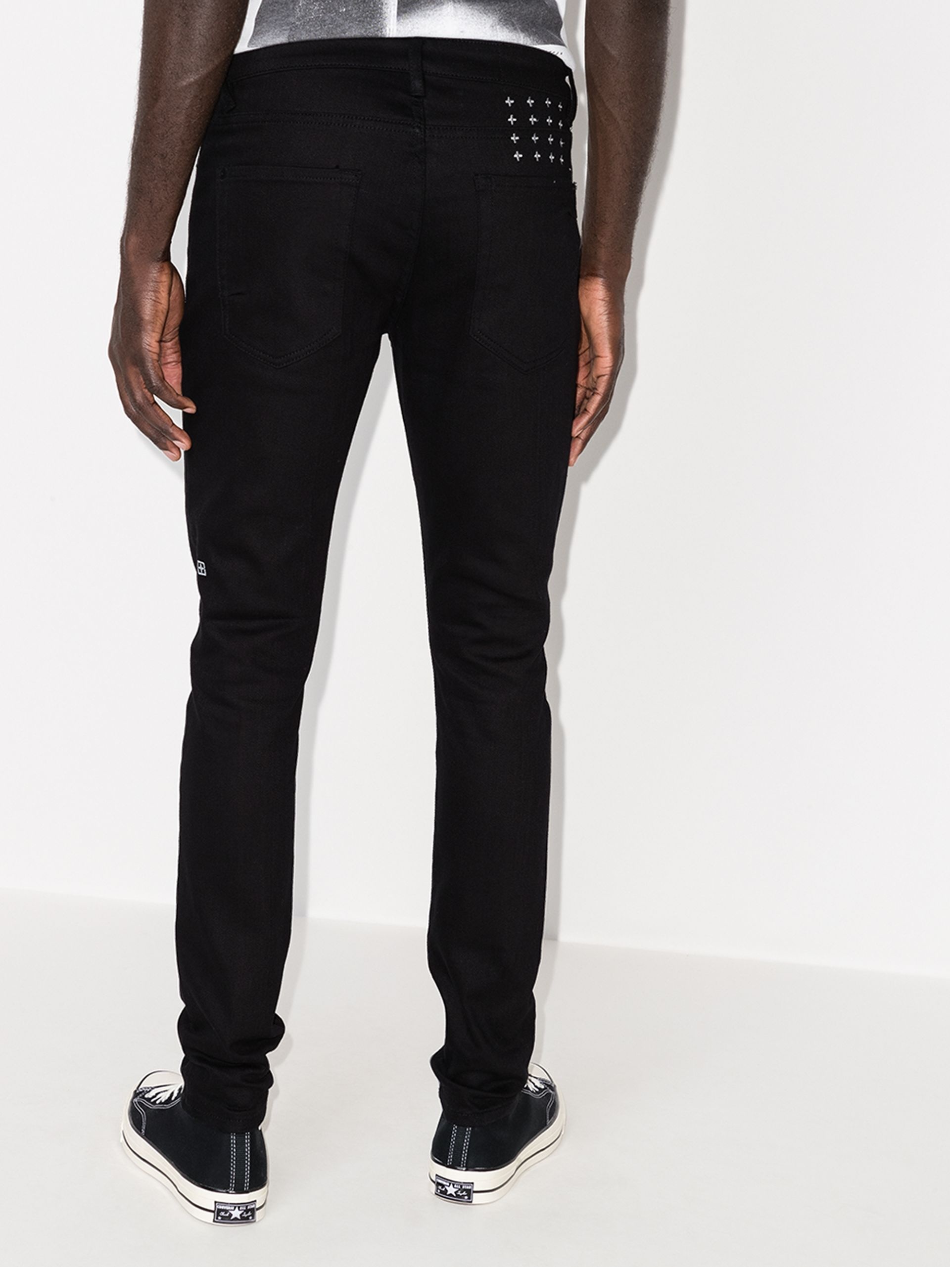 Black Van Winkle Ace Slice skinny jeans - 4