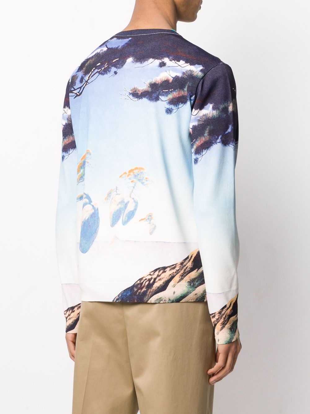 floating island print sweatshirt - 4