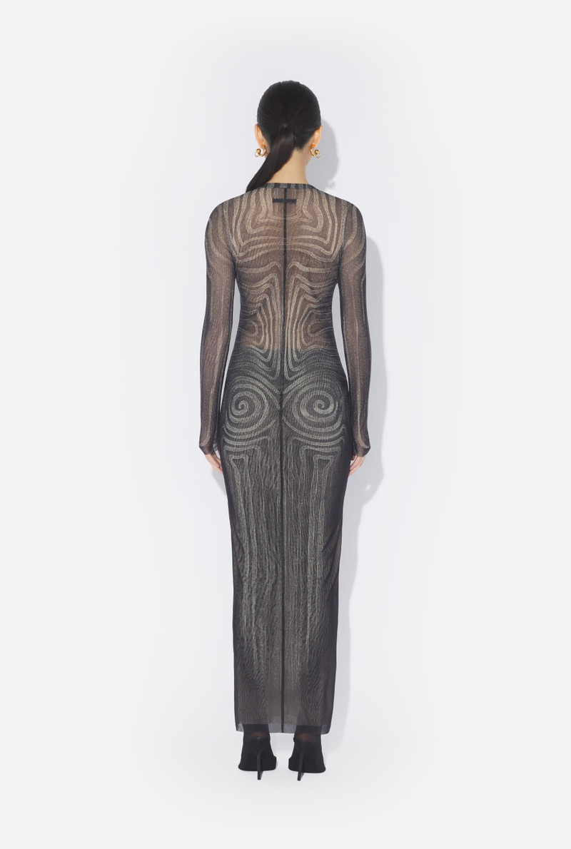 THE LONG BLACK “SPIRALE” DRESS 2