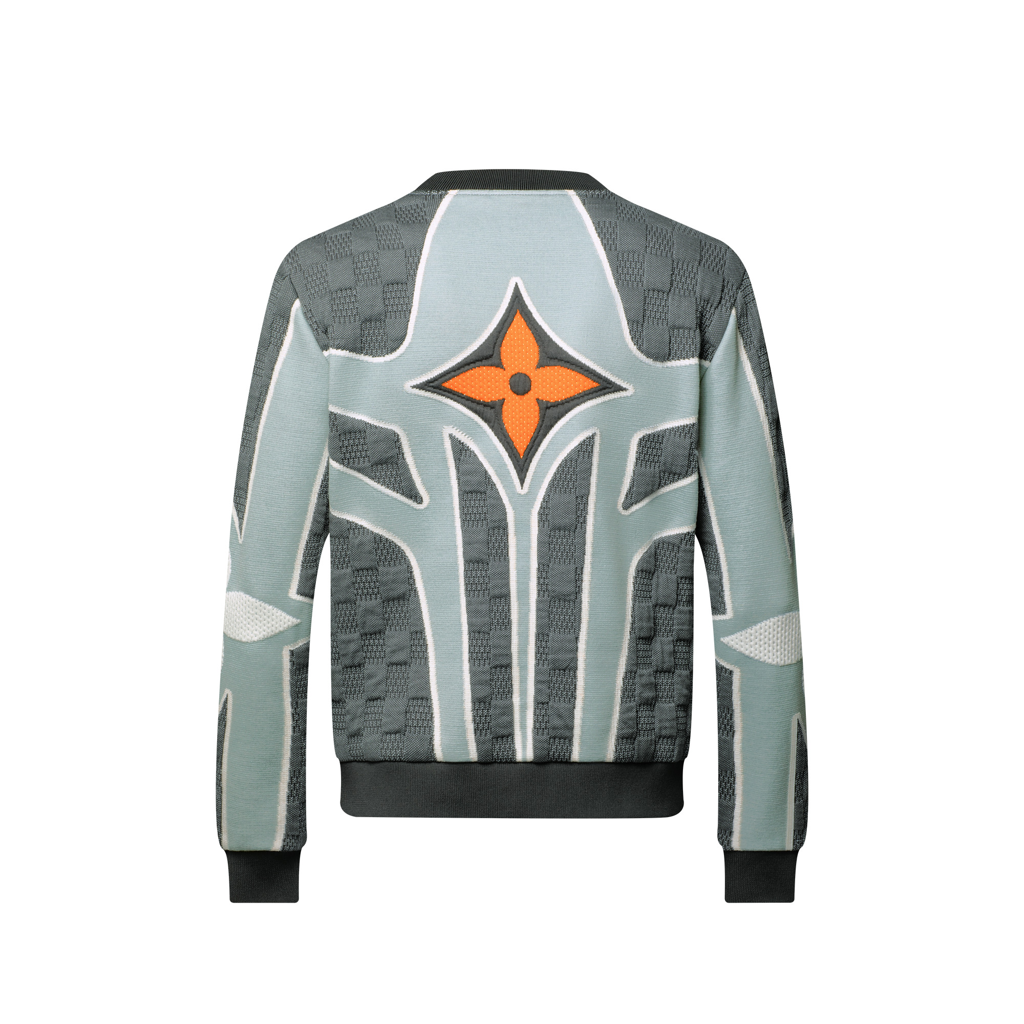 Quilted Cotton Blend Crewneck - 3