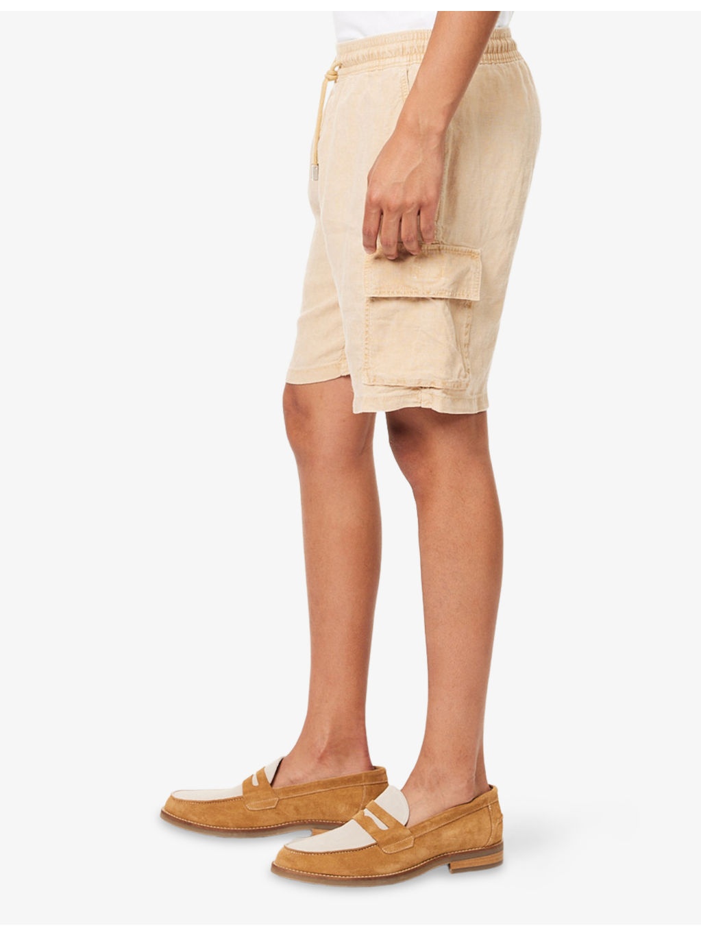 Baie Flap-Pocket Linen Shorts - 3