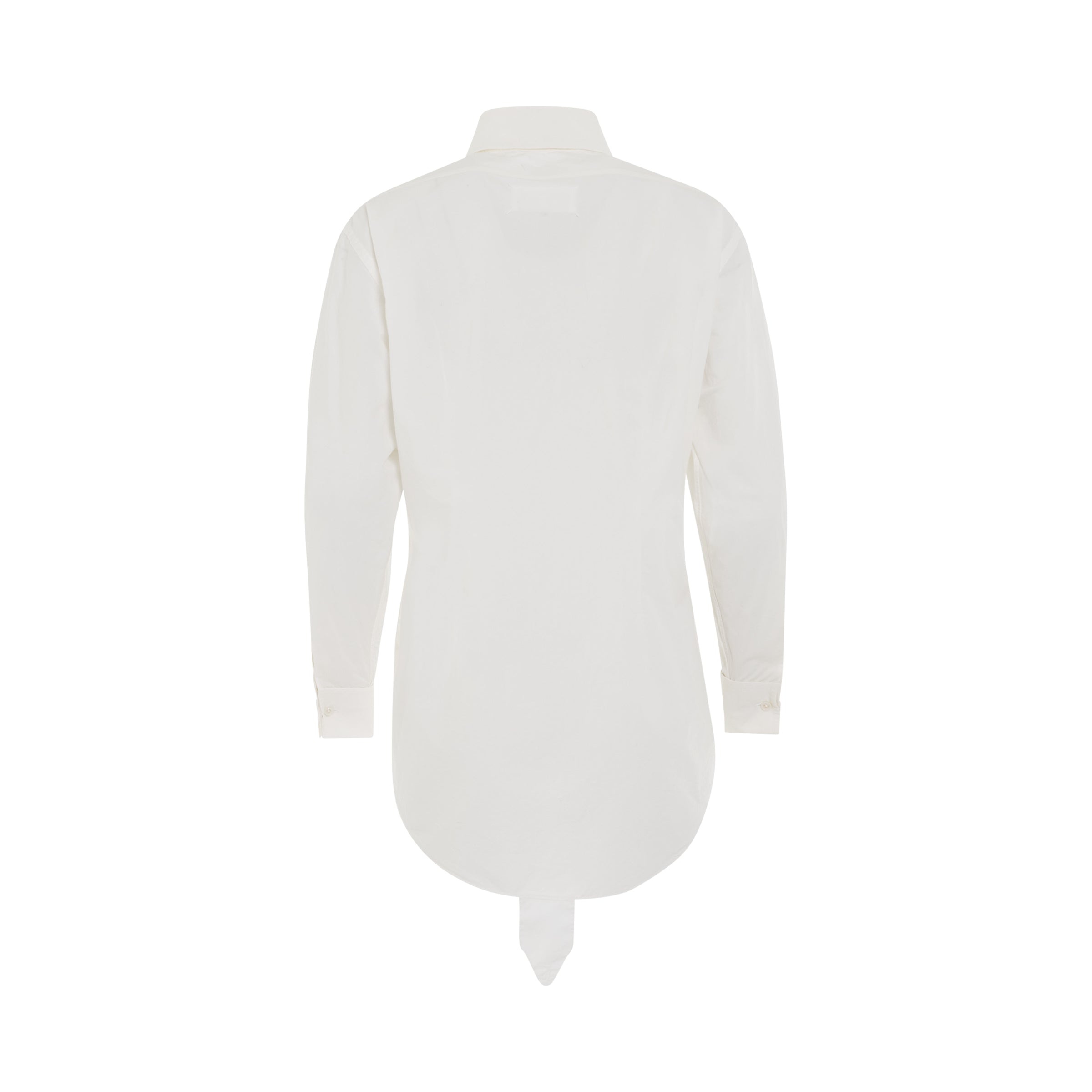 M Cotton Poplin Shirt in White - 4