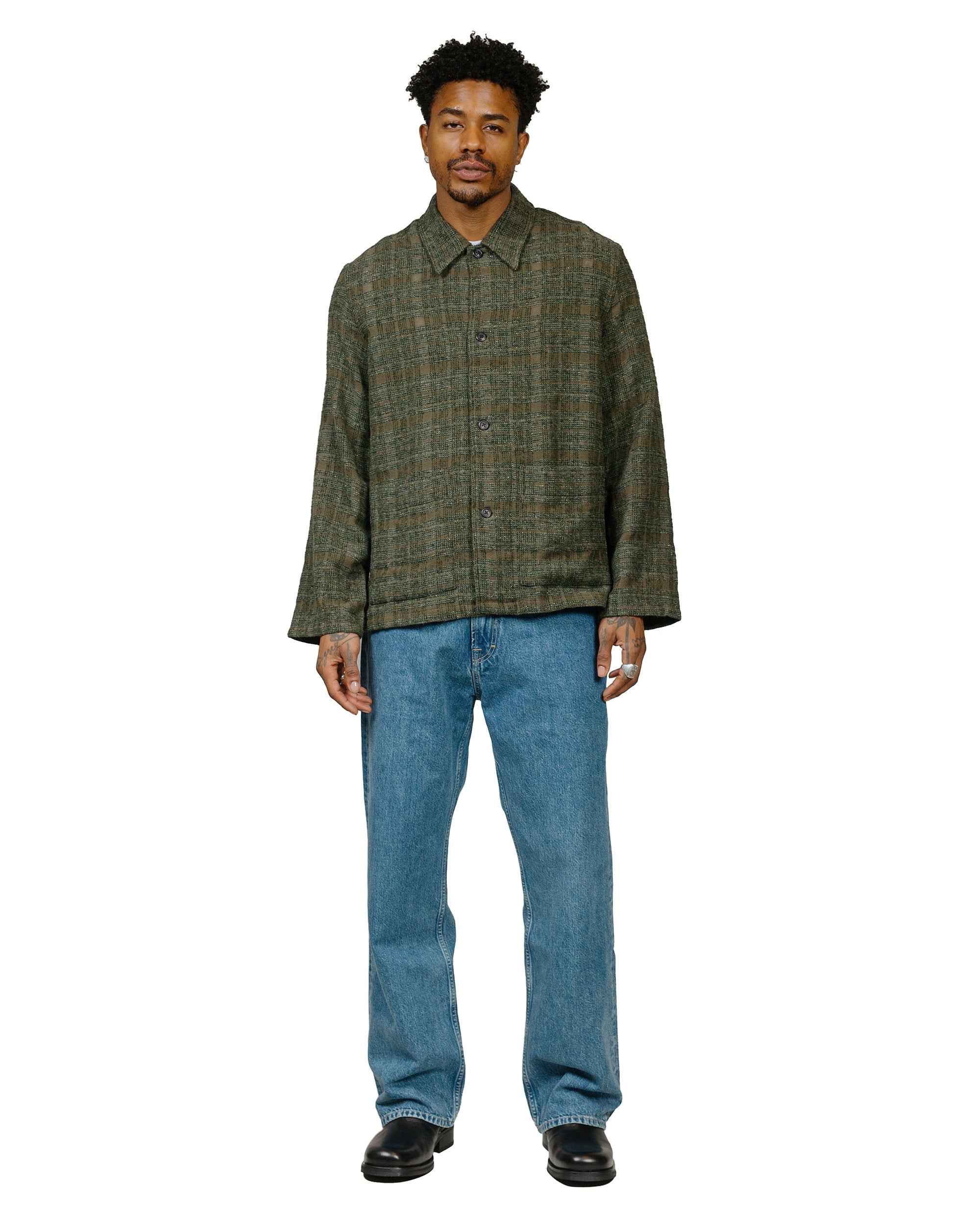 Third Cut Blue Tech Wash Denim - 4