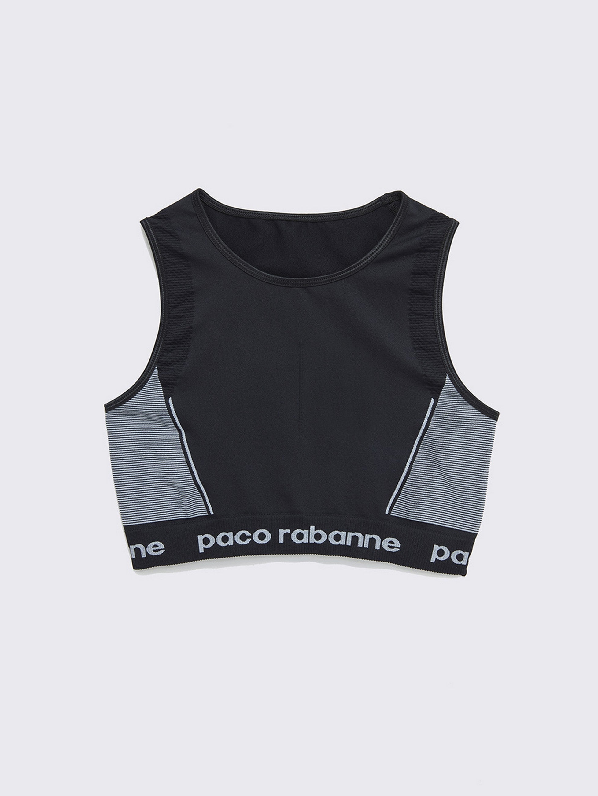 Bodyline crop top for women in black jersey