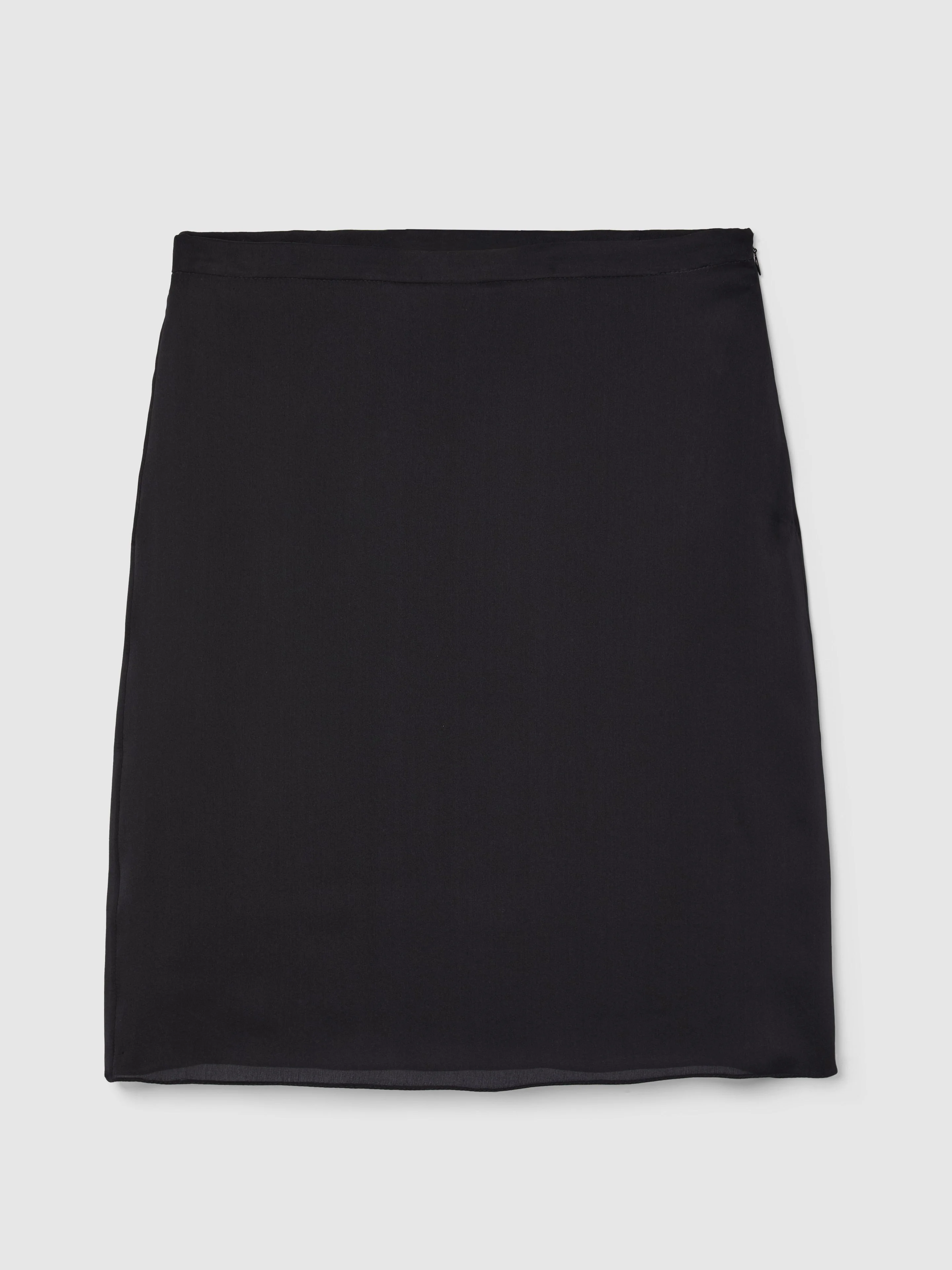 SILK SKIRT IN BLACK - 1