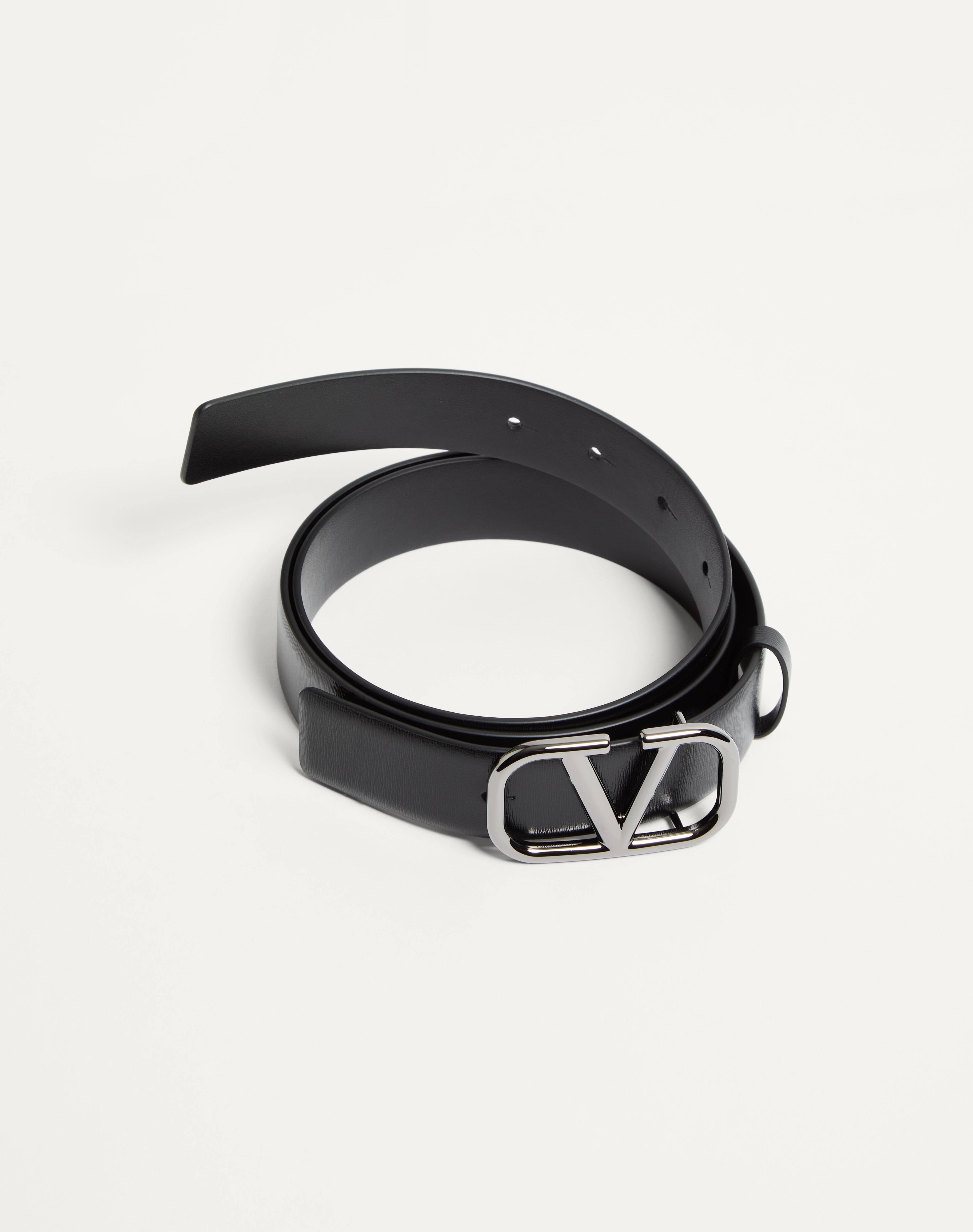 VLOGO SIGNATURE CALFSKIN BELT 30 MM - 3