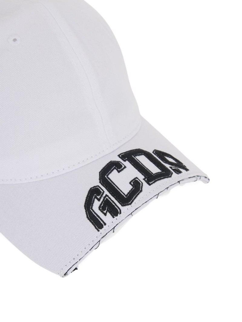 cut-brim logo-detail cotton baseball cap 3