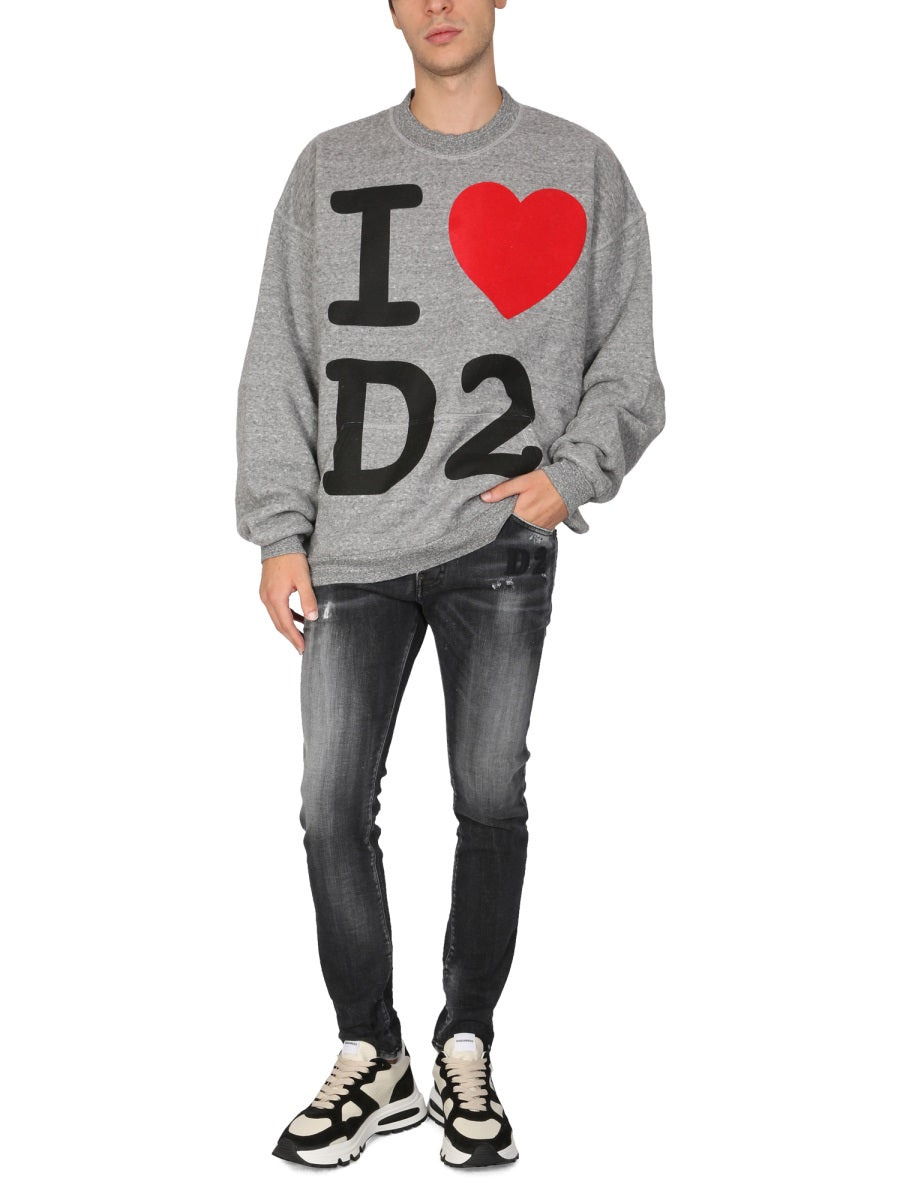 Dsquared Men I Love D2 Sweatshirt - 2