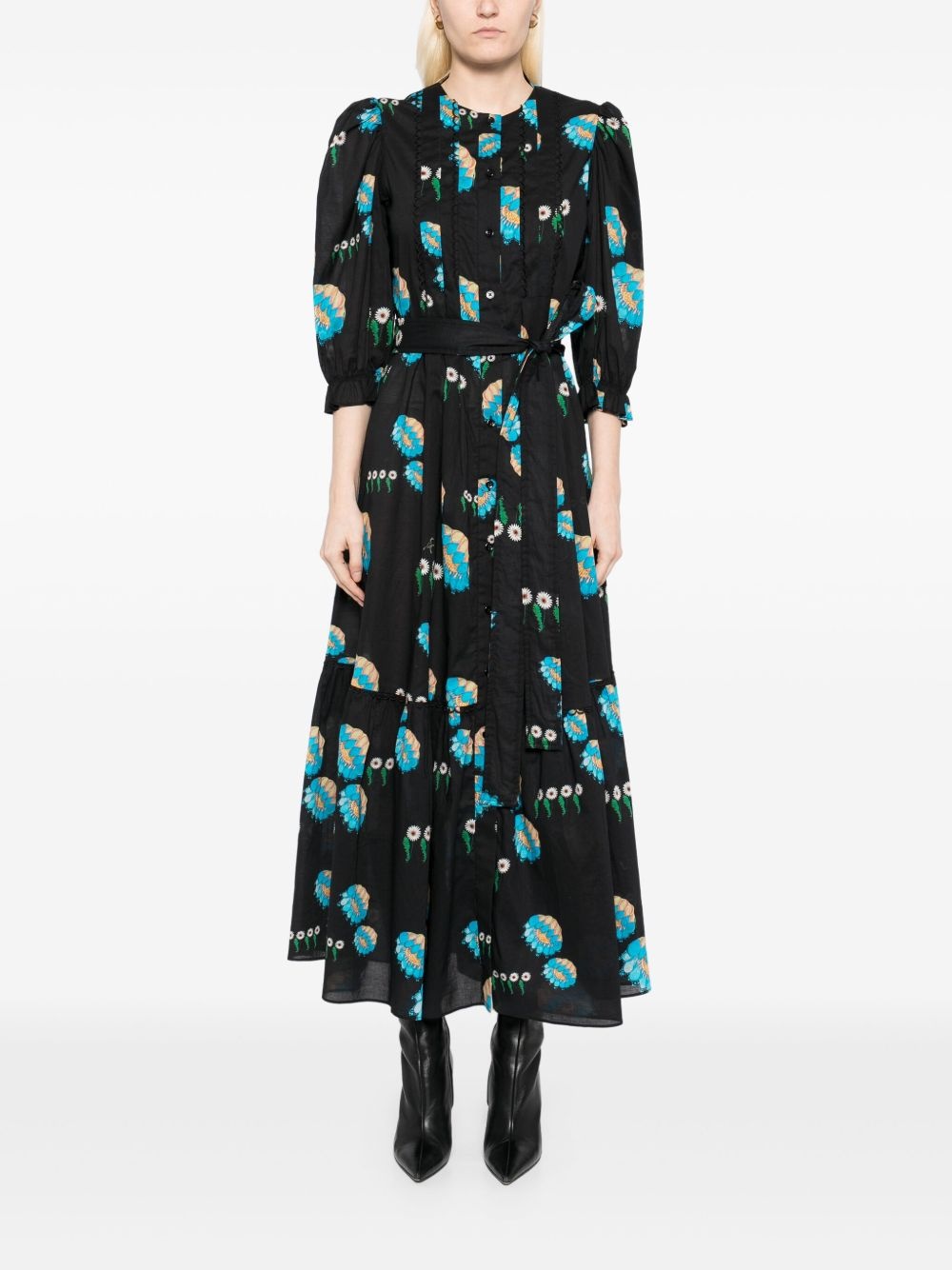 voile pintuck dress - 2