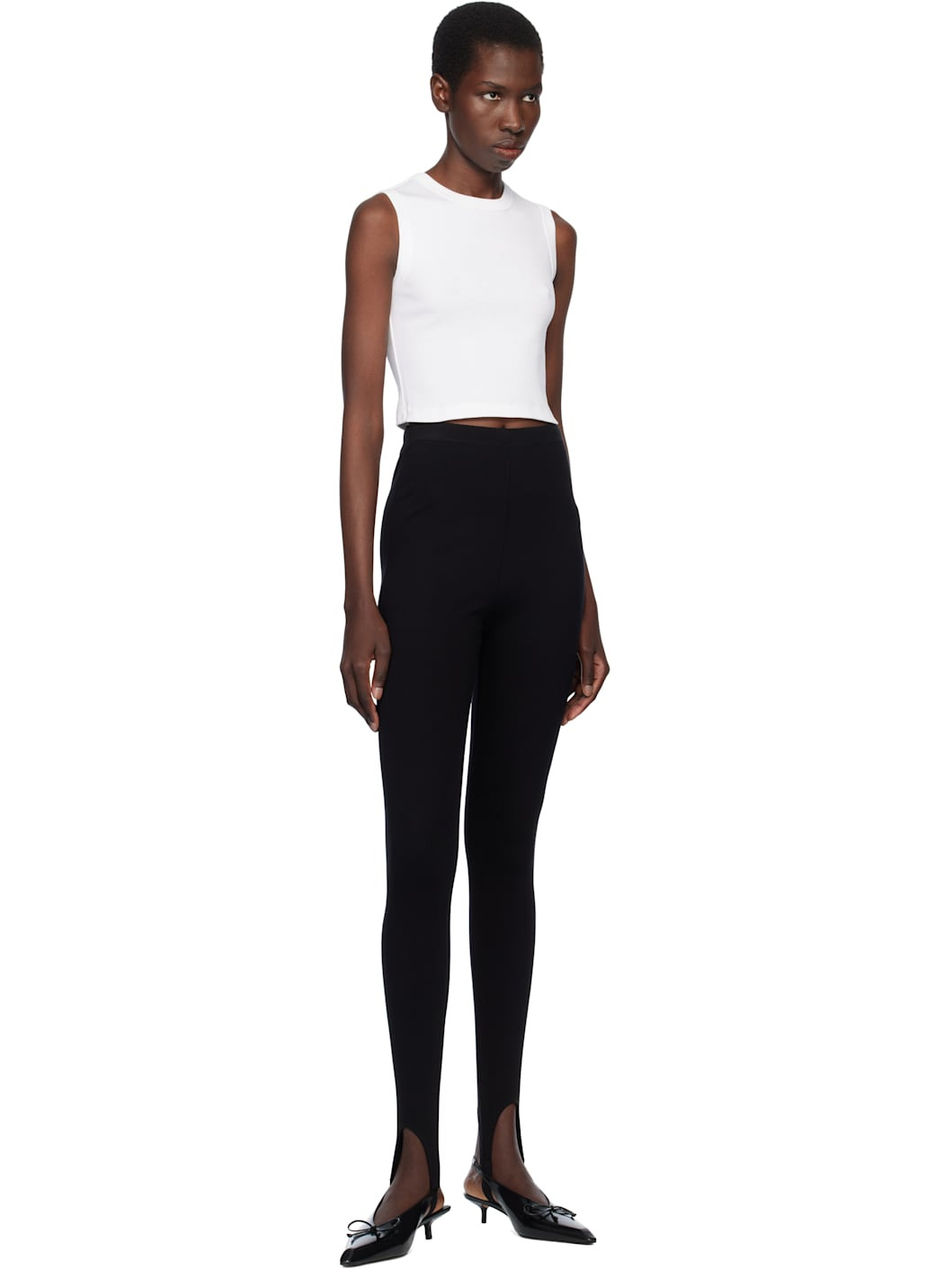 White Esmé Crop Tank Top - 4