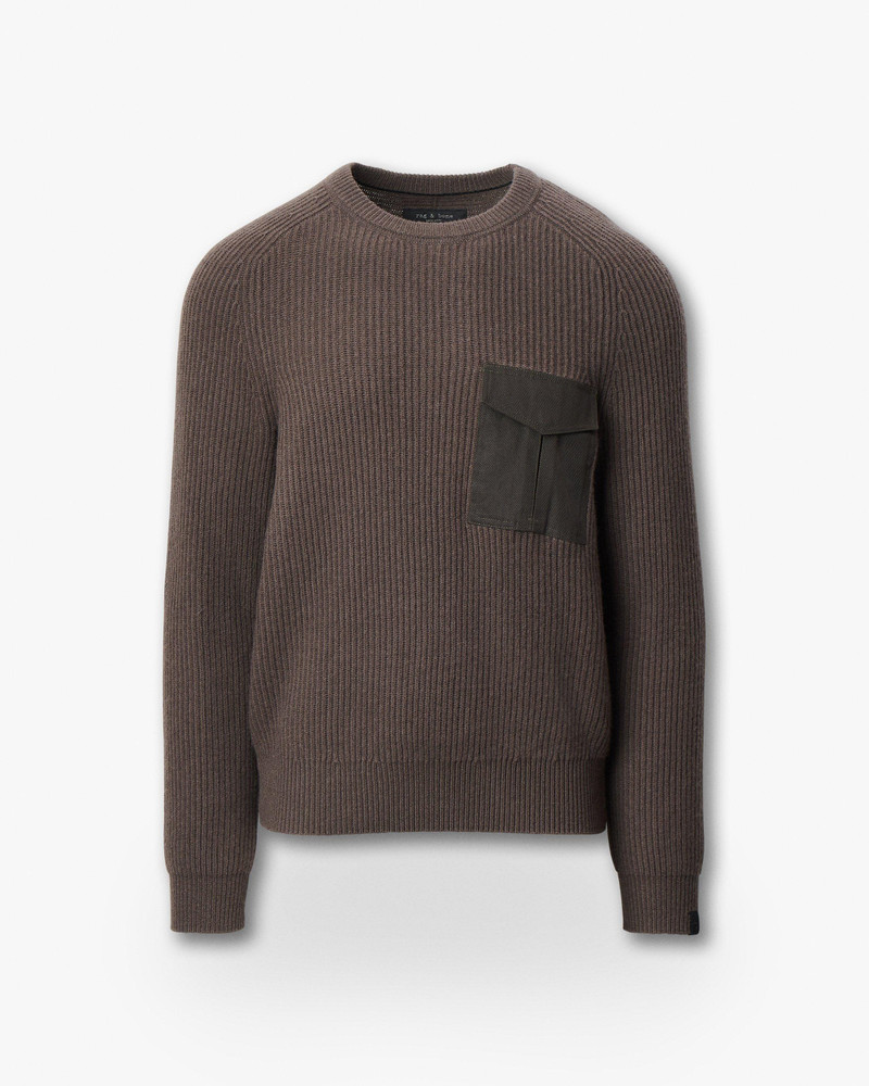 Walker Mixed-Media Sweater 1