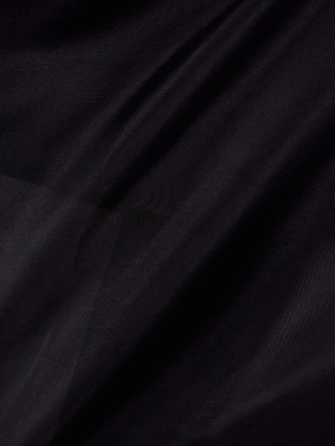 Peri silk-blend organza shirt Black - 5