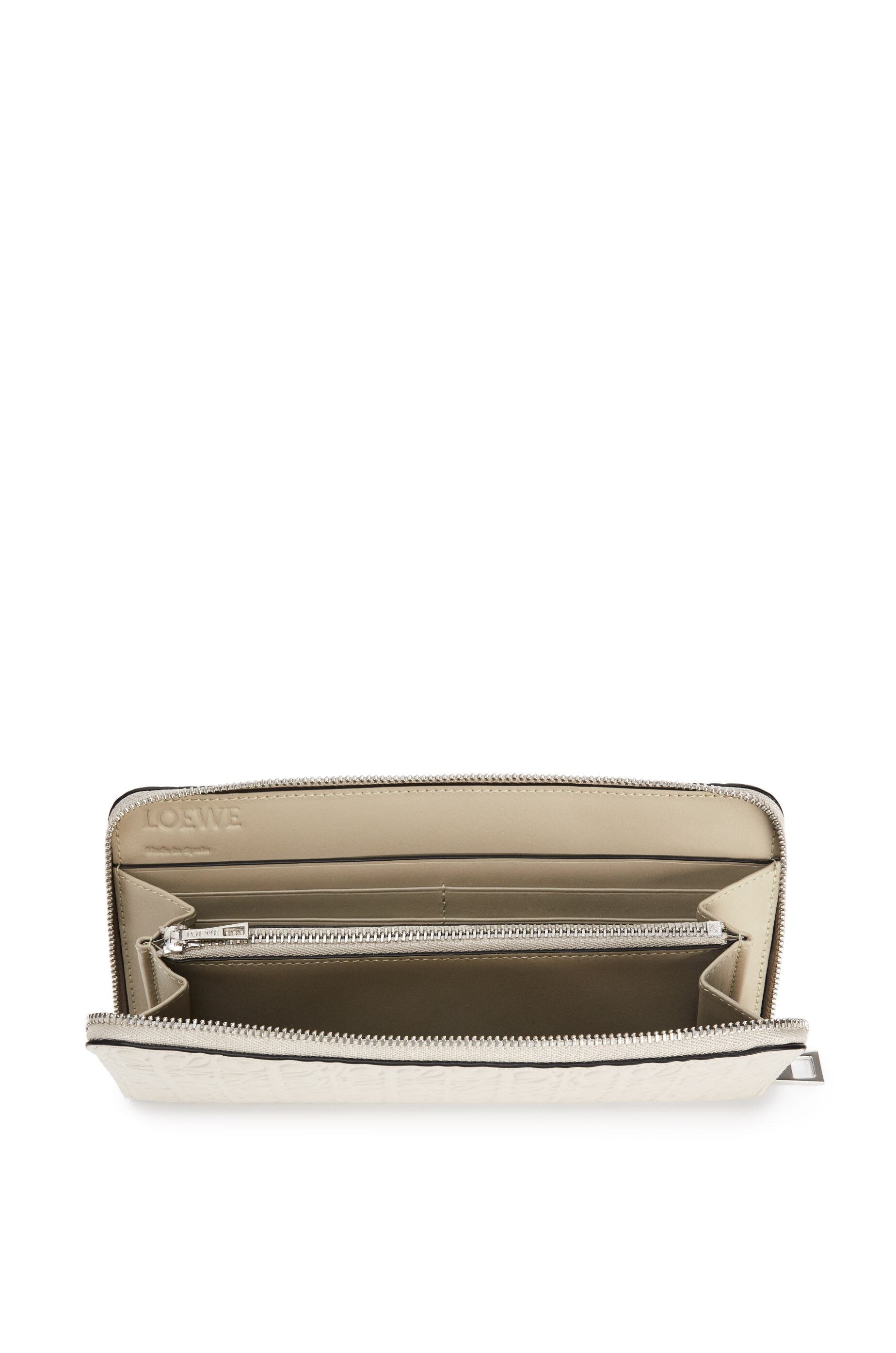 Repeat zip around wallet in engraved calfskin - 2