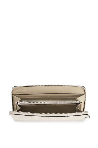 Loewe Repeat zip around wallet in engraved calfskin outlook