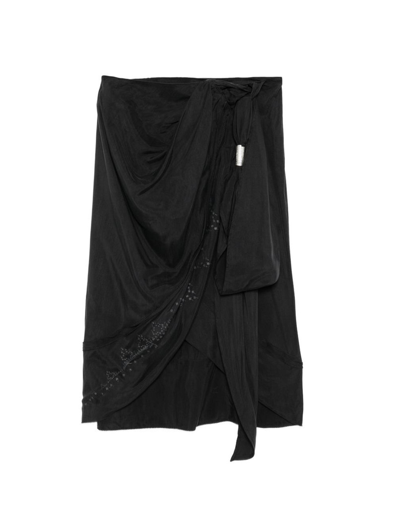 draped midi skirt 1